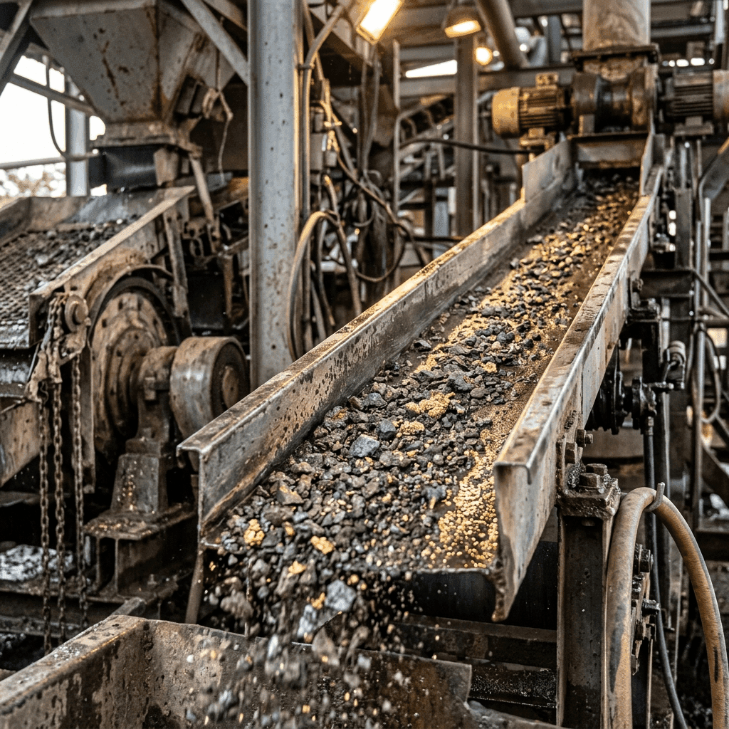 Gold processing in Tanzania